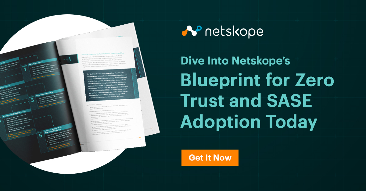Blueprint para Zero Trust em uma Arquitetura SASE Netskope