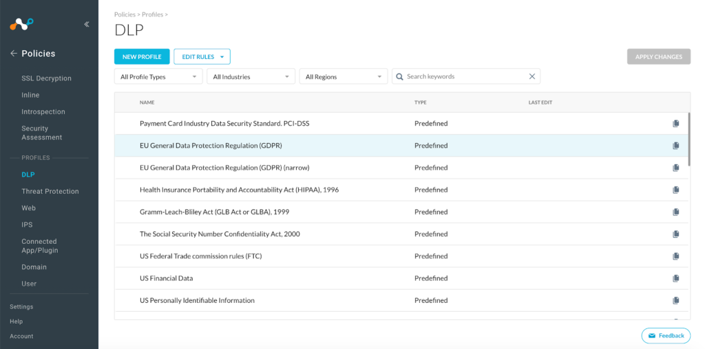 Data loss prevention Netskope