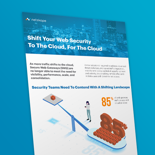 infographic: shift your web security to the cloud, for the cloud