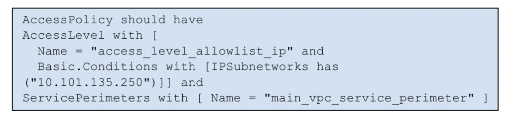 Example of a custom rule written for Netskope's Continuous Security Assessment