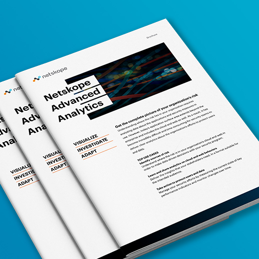 Netskope Advanced Analytics brochure