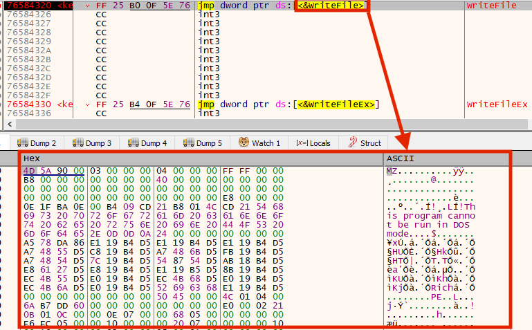 “Agent.exe” writing REvil packed payload “mpsvc.dll” to disk