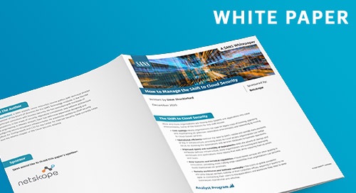 White paper: How to Manage the Shift to Cloud Security