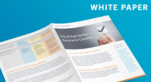 Cloud App Vendor Assurance Checklist