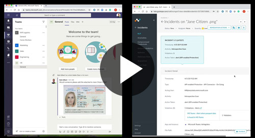 Demo - Netskope para Microsoft Teams
