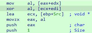 Screenshot of SquirrelWaffle data decryption block.