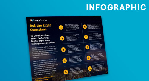 10 Considerations When Evaluating Digital Experience Management Solutions - Infographic