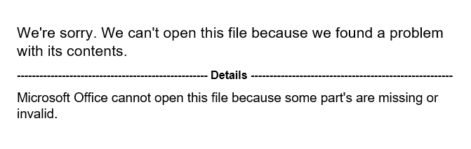 Example of decoy file created by the malicious VBA code.