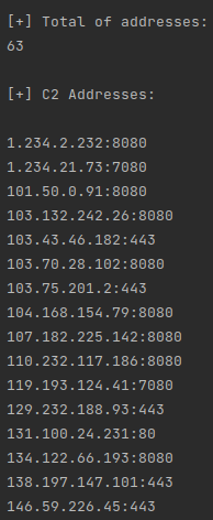 Screenshot of Python script to extract Emotet’s C2 addresses.