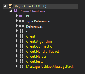 Screenshot of decompiled AsyncRAT sample.
