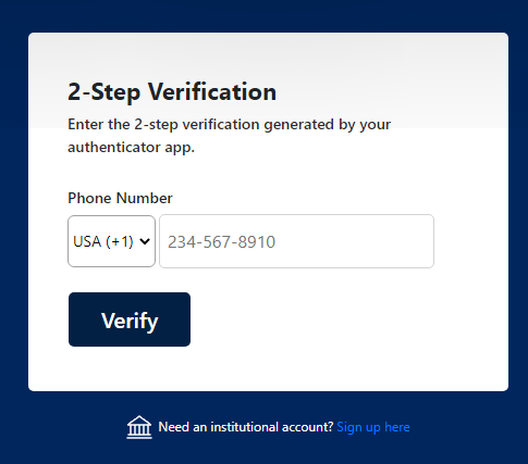 Screenshot of Crypto.com phishing requesting the victim’s phone number.