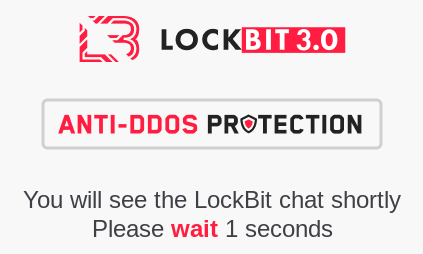 Screenshot of LockBit 3.0 Anti-DDoS protection.