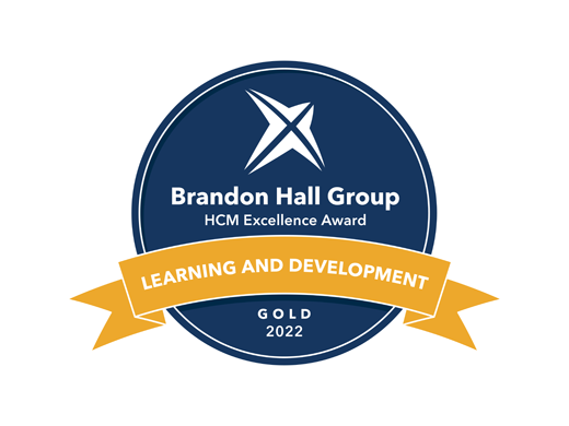 Le groupe Brandon Hall reçoit la médaille d'or de l'apprentissage et du développement