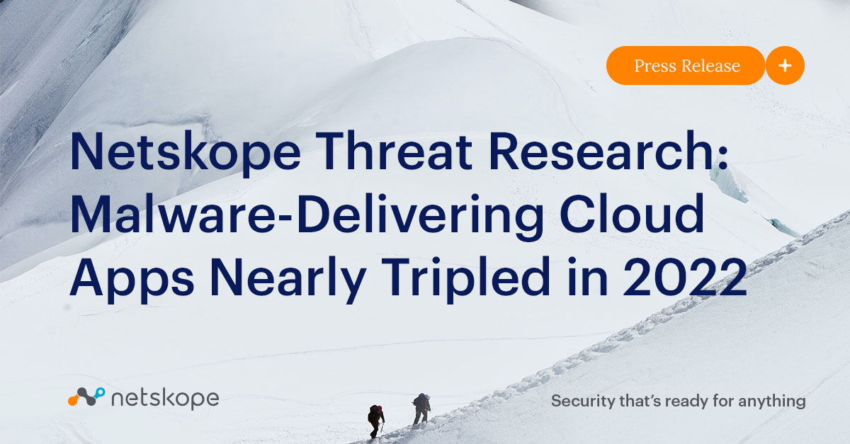 Netskope Threat Research MalwareDelivering Cloud Apps Nearly Tripled