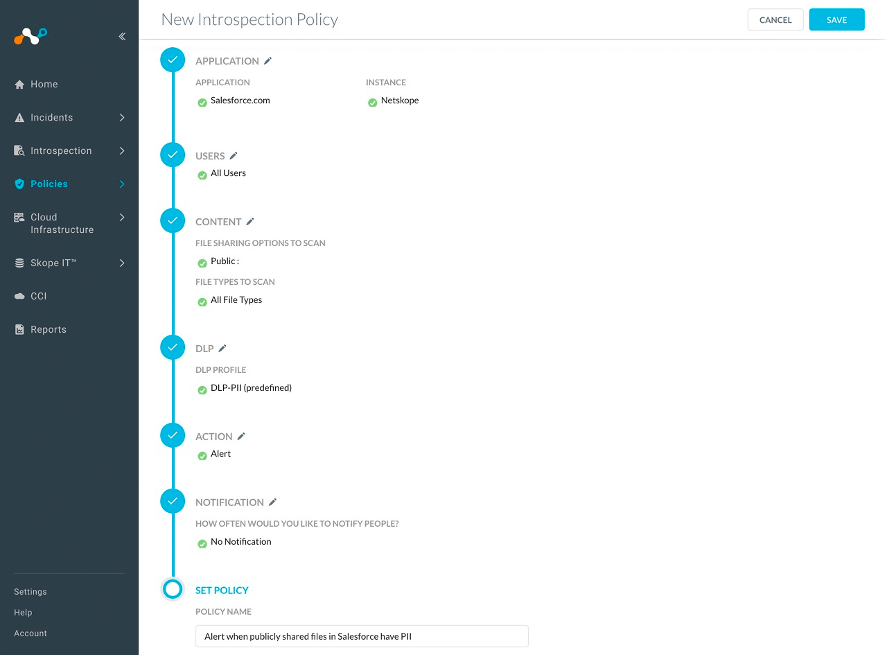 Netskope para Salesforce