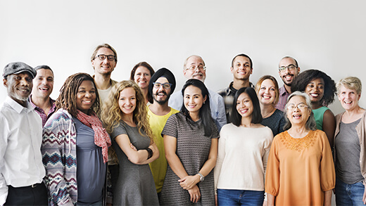 Group of happy people DEI