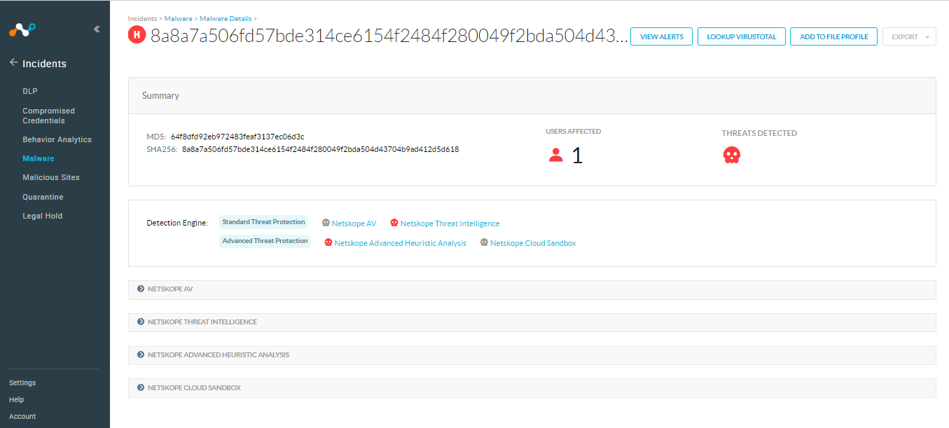 Netskope Threat Coverage Menorah Netskope