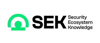 Logotipo de conocimiento del ecosistema de seguridad
